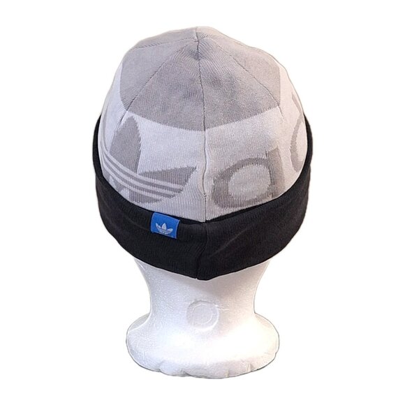 ADIDAS REVERSIBLE BEANIE ONE SIZE FITS MOST BLACK/GREY - Picture 3 of 10